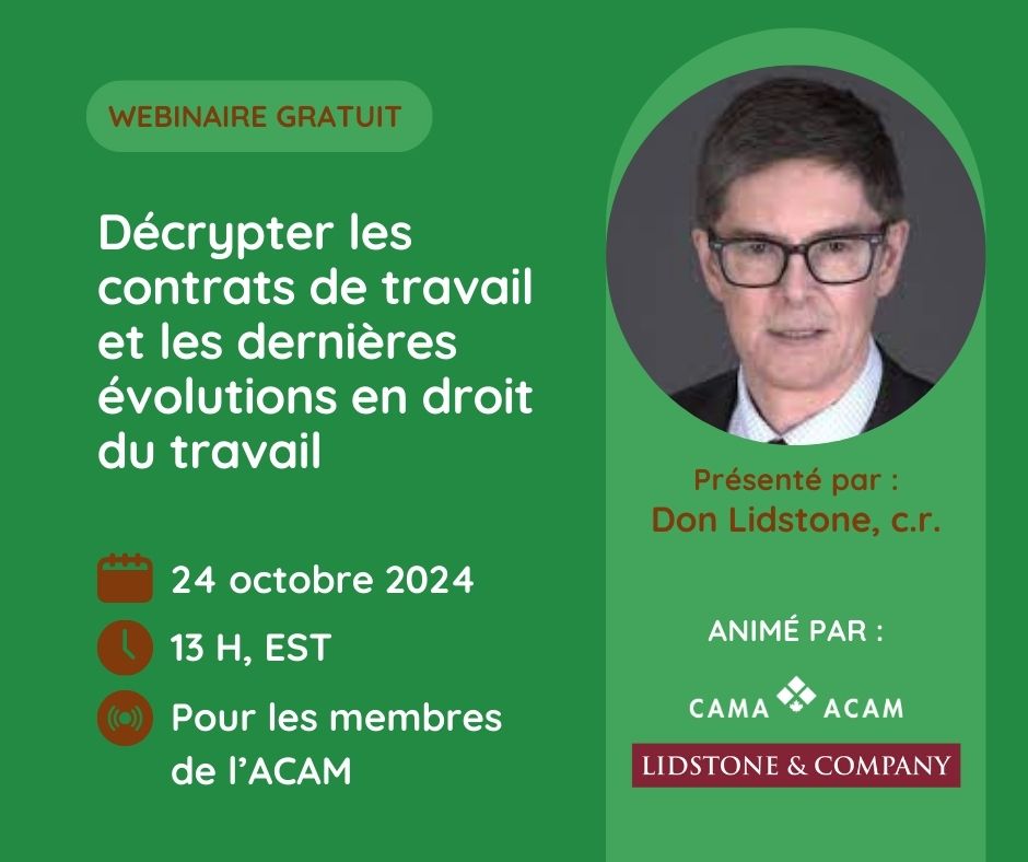 Lidstone Webinar French